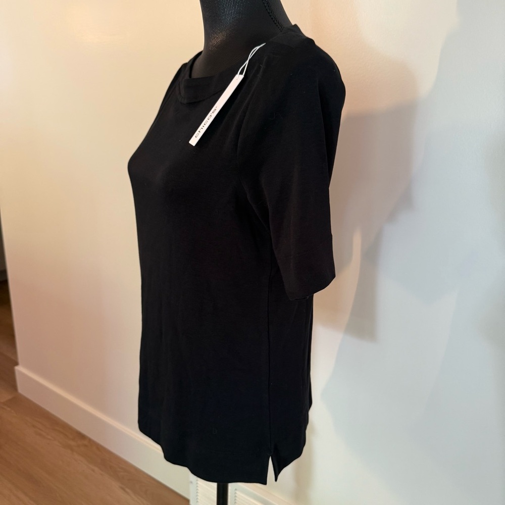 Chico’s The Ultimate Black Tee - Picture 3 of 4